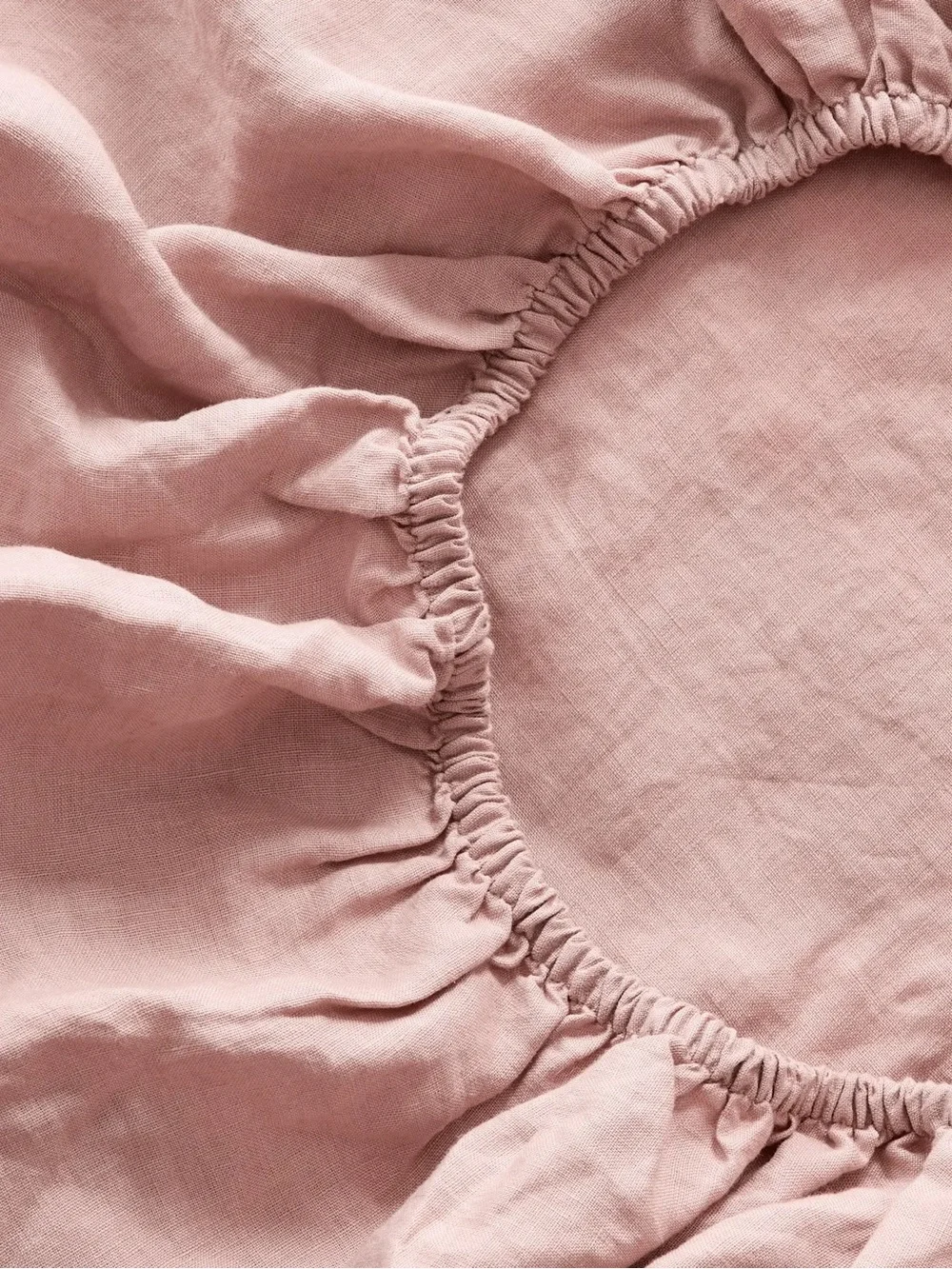 NEW Quince European Linen Sheet Set Dusty Mauve Full Luxury Pink Mauve